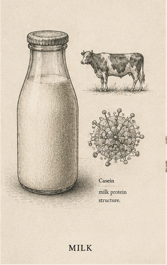 Milk sentiment market illustration